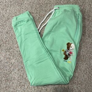 Fifth Loop Neo Mint Bitter Sweet Bear/Skeleton Embroidered Graphic